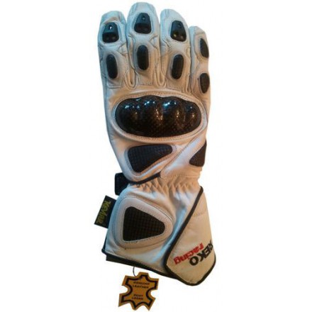 Guantes racing REKO color blanco DB-323