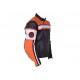 Chaqueta de cuero Redbat Reko BC-298 color naranja