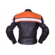 Chaqueta de cuero Redbat Reko BC-298 color naranja
