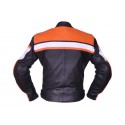 Chaqueta de cuero Redbat Reko BC-298 color naranja
