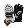 Guantes cortos de verano racing REKO color blanco DB-123