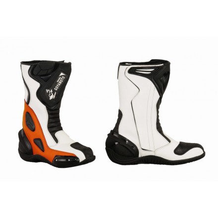 Bota Piel racing GOYAMOTO GM-365 color naranja