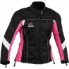 Chaqueta cordura mujer Goyamoto GM-105 color negro-rosa