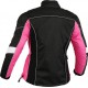 Chaqueta cordura mujer Goyamoto GM-105 color negro-rosa