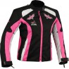 Chaqueta cordura mujer Goyamoto GM-121 color negro-rosa