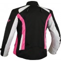 Chaqueta cordura mujer Goyamoto GM-121 color negro-rosa