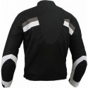 Chaqueta de cordura para verano Goyamoto GM-127 color blanco-negro-gris