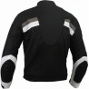 Chaqueta de cordura para verano Goyamoto GM-127 color blanco-negro-gris