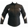 Chaqueta cordura mujer Goyamoto GM-105 color negro-blanco