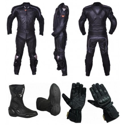 Pack moto 2 piezas Redbat Reko Negro DB-2420