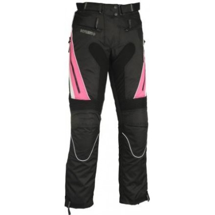 Pantalón de cordura mujer Goyamoto GM-141 color negro-rosa