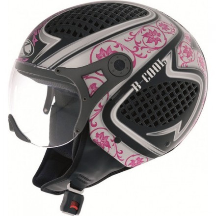 Casco Helix B-Cool BP negro-rosa