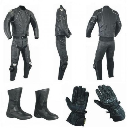 Pack moto 2 piezas Goyamoto Negro GM-604 sin joroba