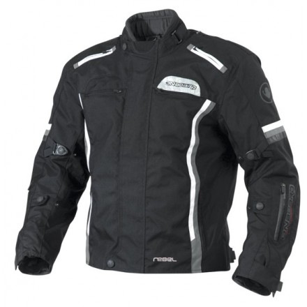 Chaqueta cordura ONBOARD Rebel color negro-gris-blanco