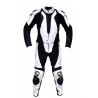 Mono de moto 2 piezas Redbat DB-692 blanco-negro