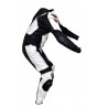 Mono de moto 2 piezas Redbat DB-692 blanco-negro