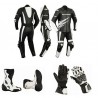 Pack moto racing Goyamoto Negro-Blanco GM-685