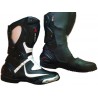 Bota Piel racing MC-390 color negro-blanco