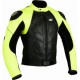Chaqueta de cuero Goyamoto GM-163 amarilla flúor