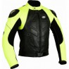 Chaqueta de cuero Goyamoto GM-163 amarilla flúor