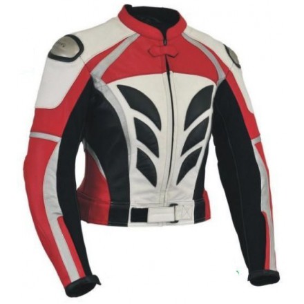 Chaqueta de cuero Goyamoto GM-169 roja