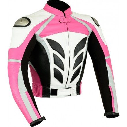 Chaqueta de cuero Goyamoto GM-169 rosa