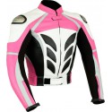 Chaqueta de cuero Goyamoto GM-169 rosa