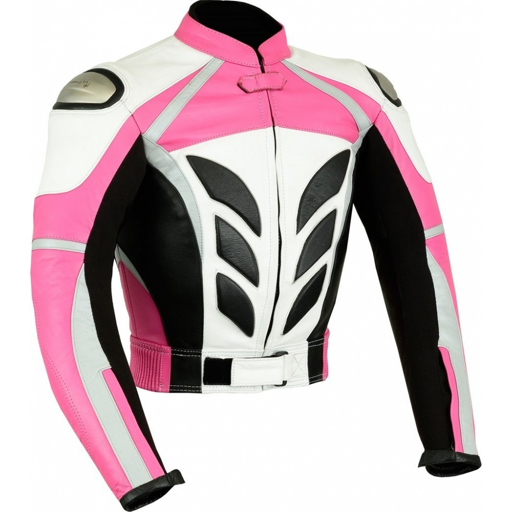 Instruir escarabajo Nuez Chaqueta de cuero para mujer Goyamoto GM-169 color rosa en oferta