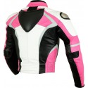 Chaqueta de cuero Goyamoto GM-169 rosa