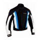 Chaqueta de cordura para verano Goyamoto GM-127 color azul-negro-blanco