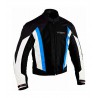 Chaqueta de cordura para verano Goyamoto GM-127 color azul-negro-blanco