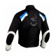 Chaqueta de cordura para verano Goyamoto GM-127 color azul-negro-blanco