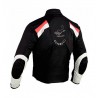 Chaqueta de cordura para verano Goyamoto GM-127 color rojo-negro-blanco
