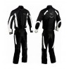 Mono de moto de cordura Goyamoto GM-3036 blanco-negro