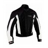 Mono de moto de cordura Goyamoto GM-3036 blanco-negro