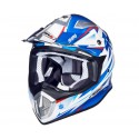 Casco Shiro cross MX-912 Thunder azul