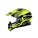 Casco Shiro cross MX-734 Bravo amarillo flúor