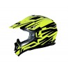 Casco Shiro cross MX-734 Bravo amarillo flúor