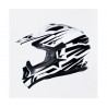 Casco Shiro cross MX-734 Bravo Blanco y Negro