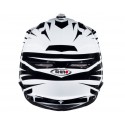 Casco Shiro cross MX-734 Bravo Blanco y Negro