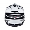 Casco Shiro cross MX-734 Bravo Blanco y Negro