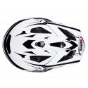 Casco Shiro cross MX-734 Bravo Blanco y Negro