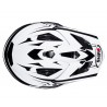 Casco Shiro cross MX-734 Bravo Blanco y Negro