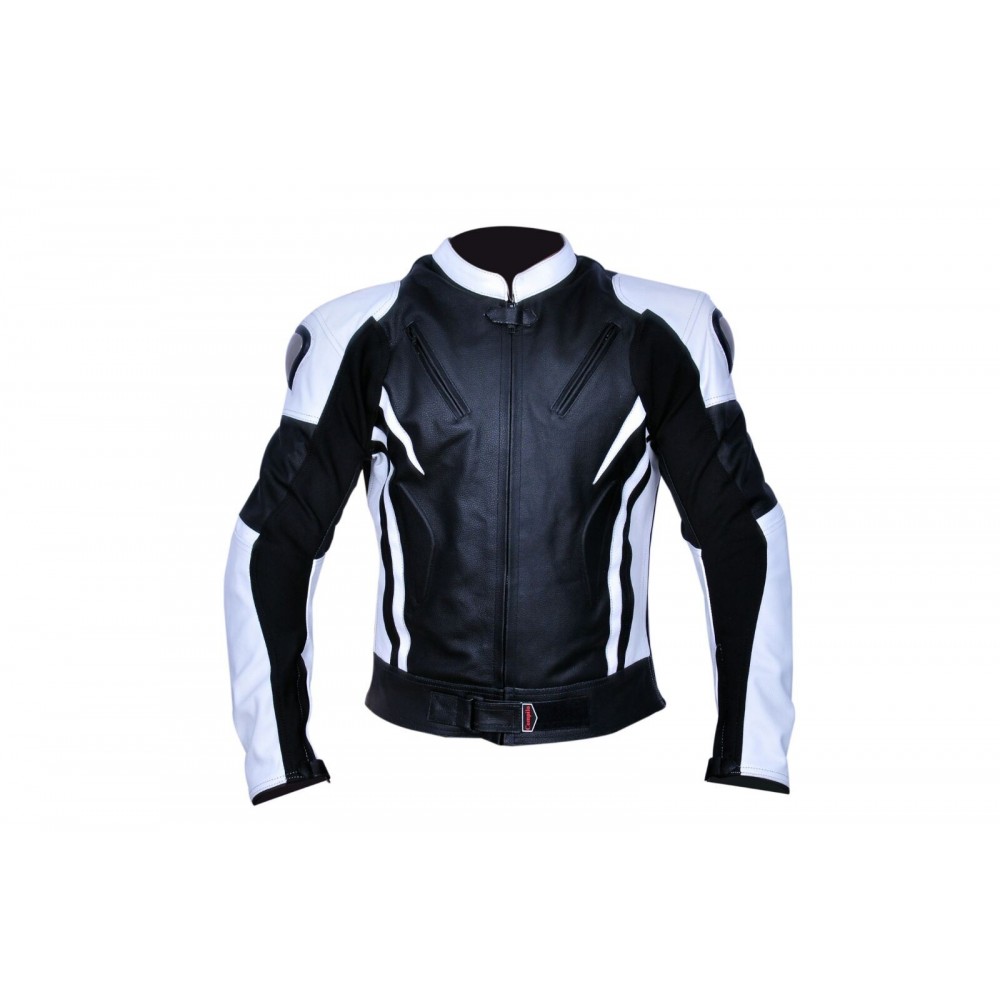 Chaqueta de para moto Compilo CM-1006 blanco-negro en y outlet