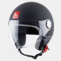 Casco jet MT Street Solid Matt Black