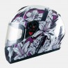 Casco integral MT Thunder Wild Garden Gloss Pearl White-Purple