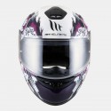 Casco integral MT Thunder Wild Garden Gloss Pearl White-Purple