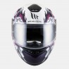 Casco integral MT Thunder Wild Garden Gloss Pearl White-Purple