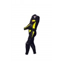 Mono de moto 2 piezas ZX-ONE BC-222 color amarillo flúor
