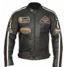 Chaqueta de cuero Bstar BSM-7862 color marrón